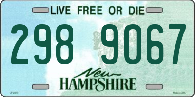 NH license plate 2989067