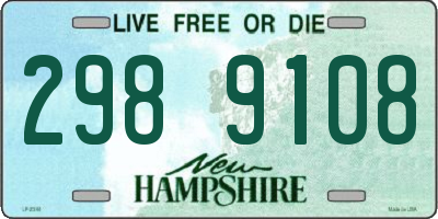 NH license plate 2989108