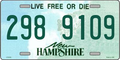 NH license plate 2989109