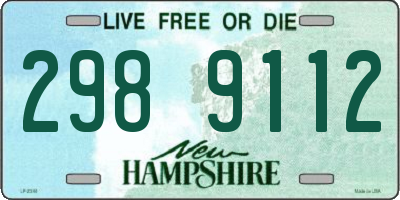 NH license plate 2989112