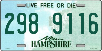 NH license plate 2989116