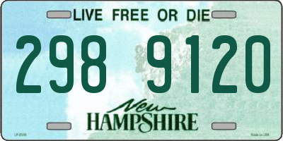 NH license plate 2989120
