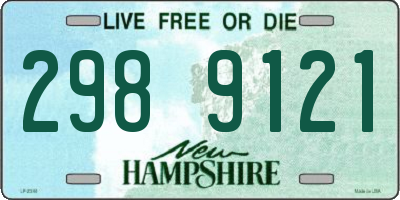 NH license plate 2989121