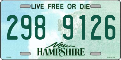 NH license plate 2989126