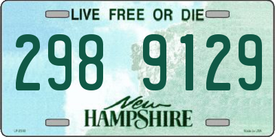 NH license plate 2989129