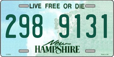 NH license plate 2989131