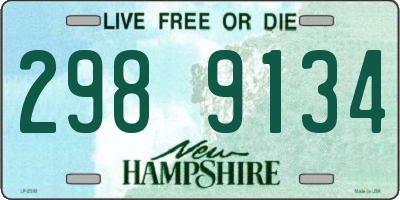 NH license plate 2989134