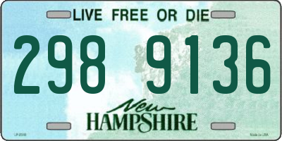 NH license plate 2989136