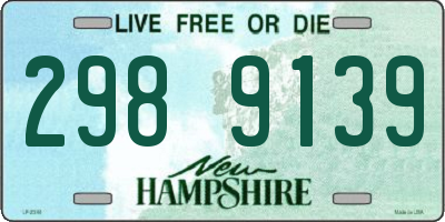 NH license plate 2989139