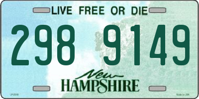 NH license plate 2989149
