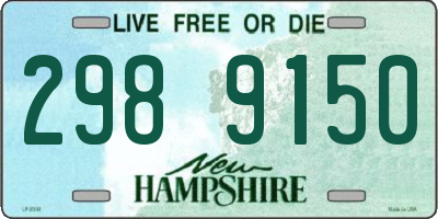 NH license plate 2989150