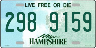 NH license plate 2989159