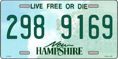 NH license plate 2989169