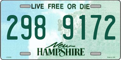 NH license plate 2989172