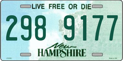 NH license plate 2989177