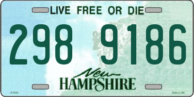 NH license plate 2989186