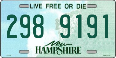 NH license plate 2989191