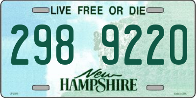 NH license plate 2989220