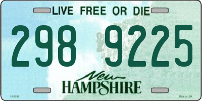 NH license plate 2989225