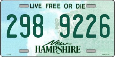 NH license plate 2989226