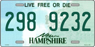 NH license plate 2989232