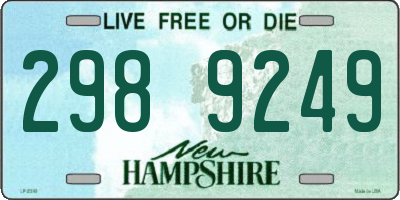 NH license plate 2989249
