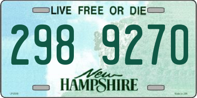 NH license plate 2989270
