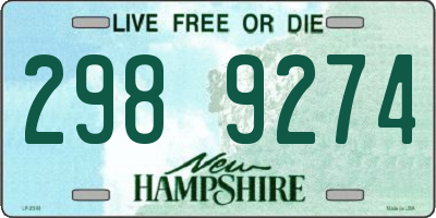 NH license plate 2989274