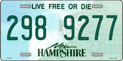 NH license plate 2989277