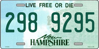 NH license plate 2989295