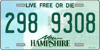 NH license plate 2989308