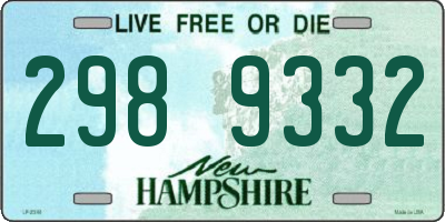 NH license plate 2989332