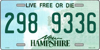 NH license plate 2989336
