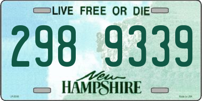 NH license plate 2989339