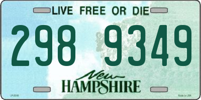 NH license plate 2989349