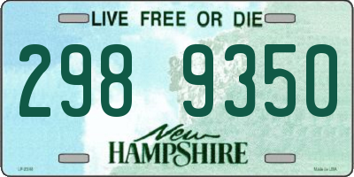 NH license plate 2989350