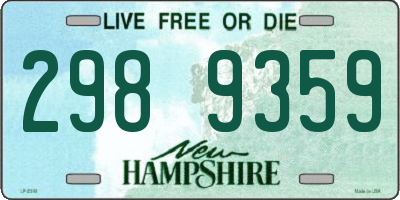 NH license plate 2989359