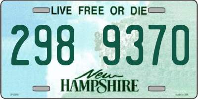 NH license plate 2989370