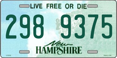 NH license plate 2989375