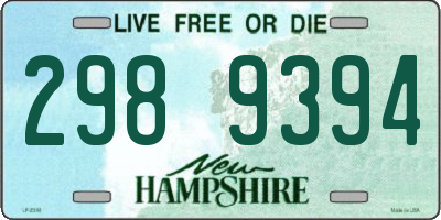 NH license plate 2989394