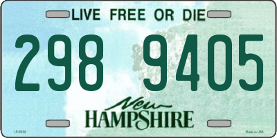 NH license plate 2989405