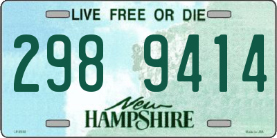 NH license plate 2989414