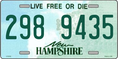 NH license plate 2989435