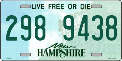 NH license plate 2989438