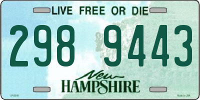 NH license plate 2989443