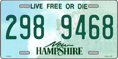 NH license plate 2989468