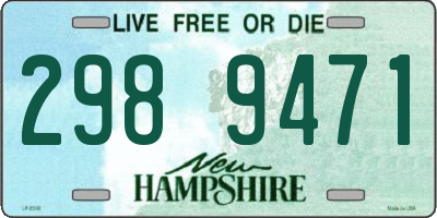 NH license plate 2989471