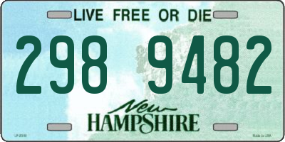 NH license plate 2989482