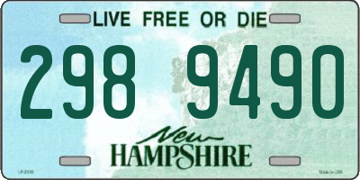 NH license plate 2989490