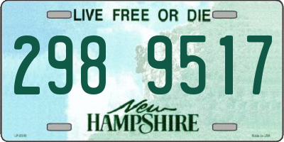 NH license plate 2989517